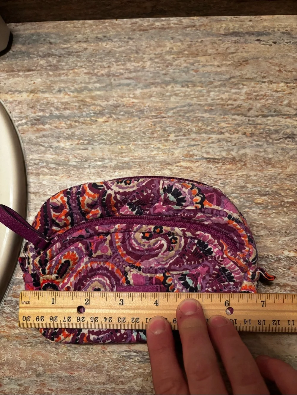 Vera Bradley Paisley Cosmetic Pouch - Purple Multi